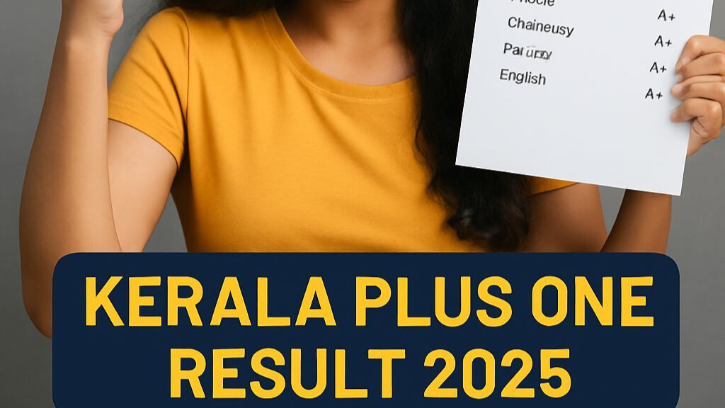 Kerala Plus One Result 2025