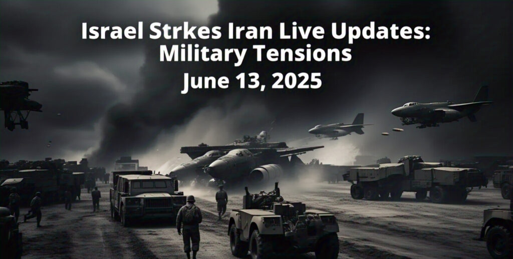 israel strikes iran live updates military tensions june 13 2025